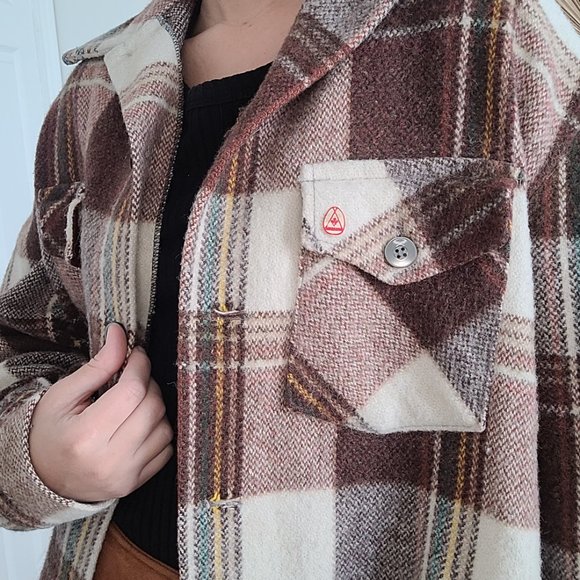 WOOL CHECKED OVERSHIRT - Picture 3 of 4